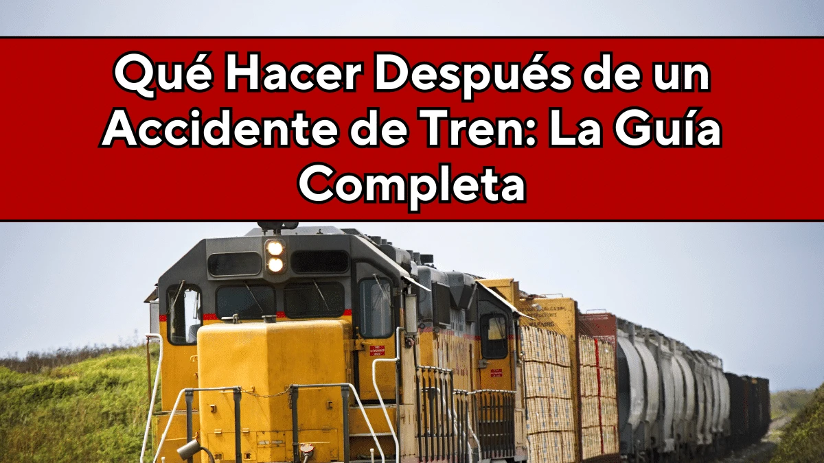 Que Hacer Después de un Accidente de Tren: La Guía Completa